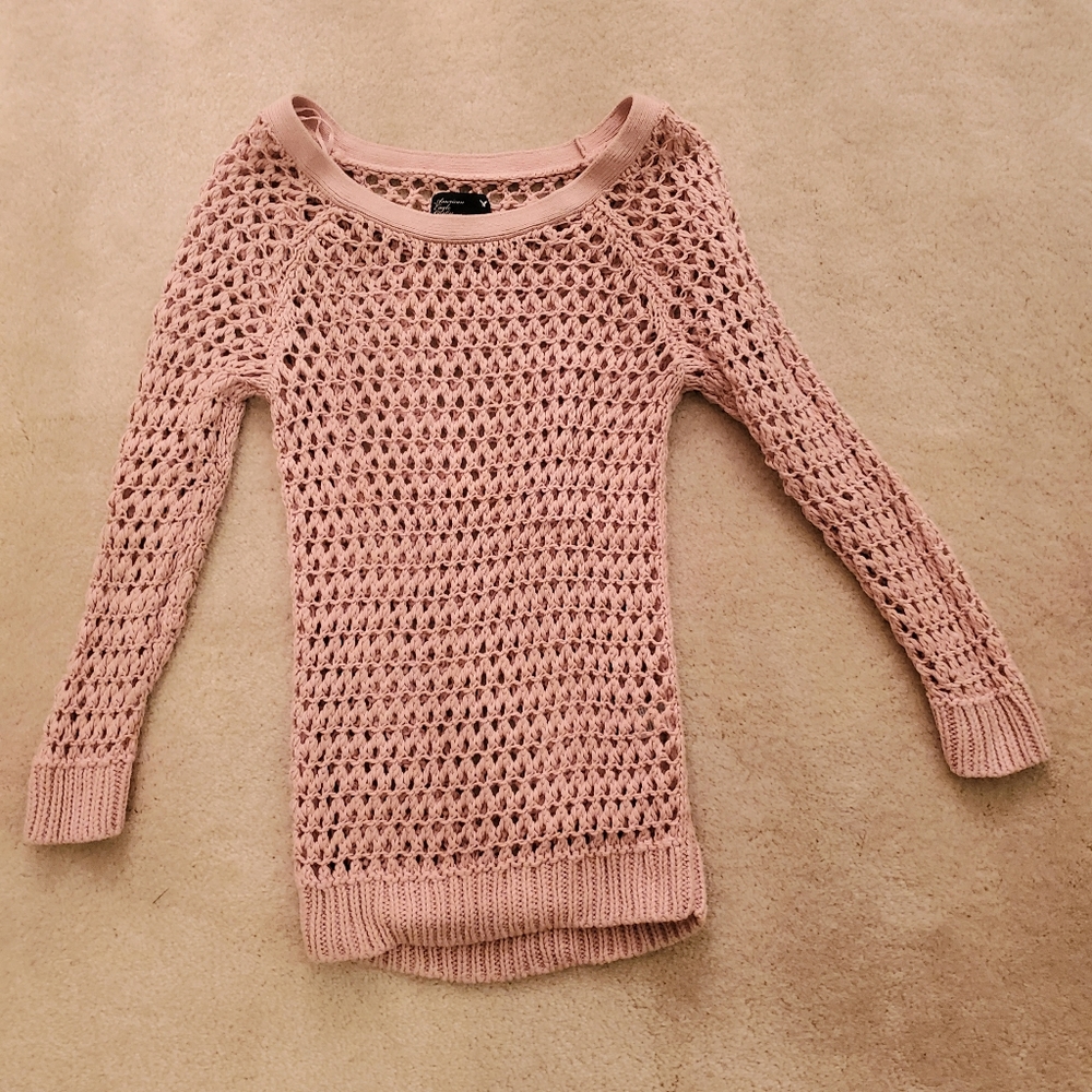 Pink Holey Sweater